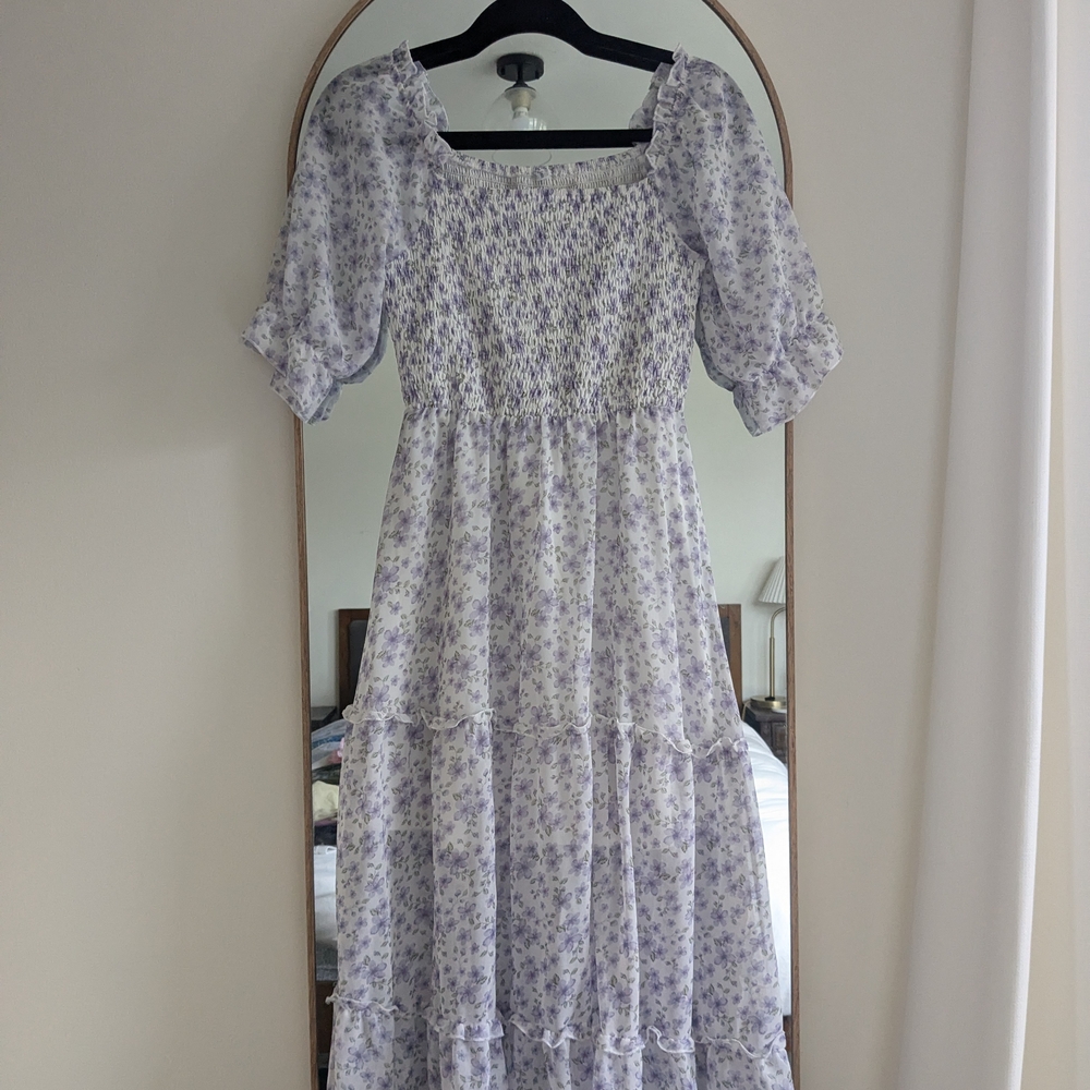 Floral Puff Sleeve Dress